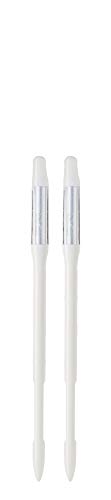 Aquameter (Medium White Refillable - Bundle of 2) - House Plant Soil Moisture Meter, Humidity Sensor Probe, Water Level Indicator - Best for Indoor Potted Plants