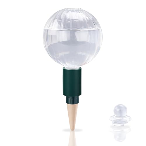 23 oz Top Fill Glass Watering Globe with Terracotta Spike