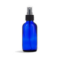 Blue Glass Bottle with Misting Spray Top, 4 Fl Oz