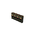 By Powerpax Slimline D Battery Storage Caddy, Military Green, Holds 4 Batteries (Not Included)