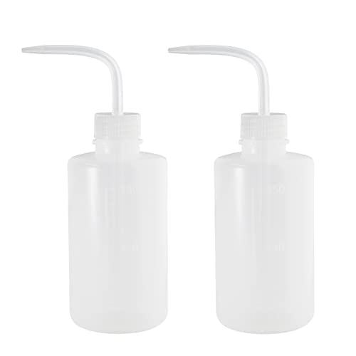 2Pcs Plastic Wash Bottle 250ml Plant Squeeze Bottle, 8oz