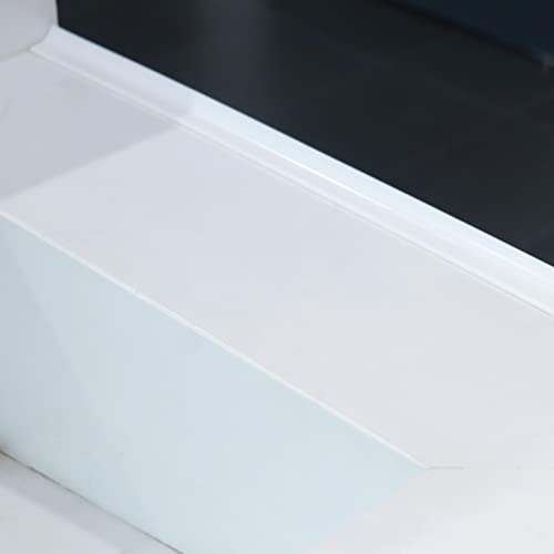 Silicone Shower Threshold Water Dam Barrier, 39 Inch, Clear - view 5
