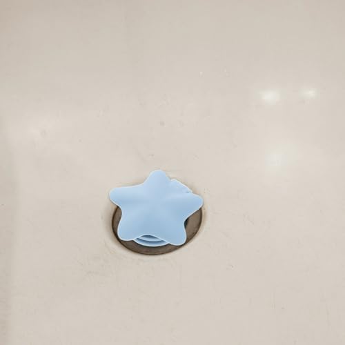 2pcs Star Shaped Tub Water Stopper, Silicone Flat Drain Cover for Bath - view 5