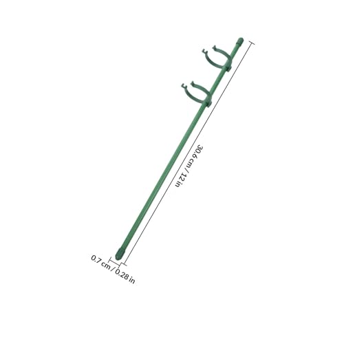 30.6x0.7x0.7cm Plastic Orchid Plant Stakes with Clips for Pots - view 2