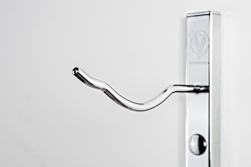 W Series Luxe Wine Rack 3 - Single Depth, Metal Wall Mounted Wine Rack - Modern, Easy Access Wine Storage - Space Saving Wine Rack with 9 Bottle Storage Capacity - (Chrome Luxe) - view 2