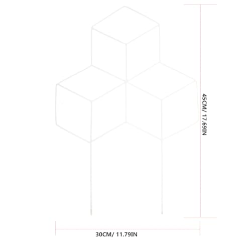 Hexagon Metal Plant Trellis for Climbing Plants Garden Pot Support - view 2