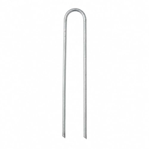 Galvanized 6 Inch Round Top Landscape Staples ~ SOD Garden Stakes for Drip Irrigation Tubing & PVC Piping - Trusted by Farmers & Contractors Across USA (500 Staples)