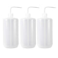 LTKJ 1000ml Plastic Wash Bottle, 3 Packs - Narrow Mouth, Precise Watering, Adjustable Tip - Plant Watering Bottle, Storage