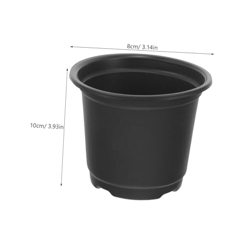 30pcs Black Medium Strawberry Nursery Pots Plant Nutrient Containers 100mm Diameter Plastic Seedling Containers for Indoor and Outdoor Succulent Propagation - view 2