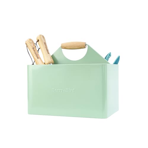 Garden Tool Organizer, Metal Garden Caddy with 4 Compartments