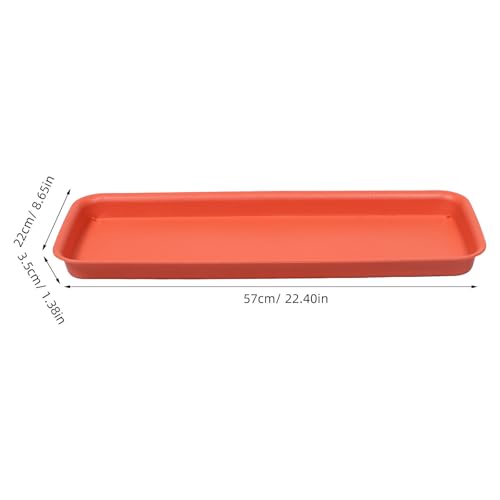 Plastic Rectangular Plant Saucer Tray for Indoor Outdoor Flower Pots - view 2