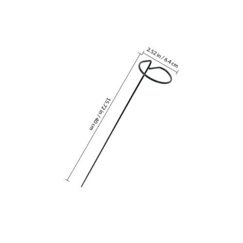 8pcs Iron Plant Support Stakes, Green Single Stem Guides - view 2