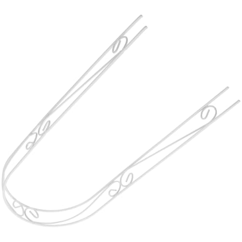 White Iron Plant Support Arch for Indoor Climbing Plants and Vines