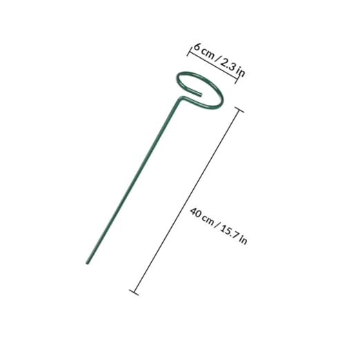 5pcs Iron Plant Support Stakes, Green Reusable Rods - view 2