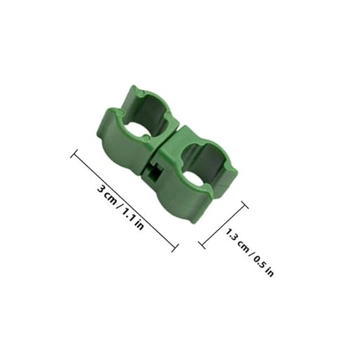 50pcs Green Plastic Plant Trellis Connector Clip for Bean Stakes - view 2