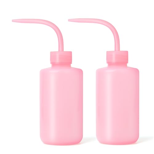 2Pcs Small Squeeze Watering Can for Indoor Plants 250 ML Pink