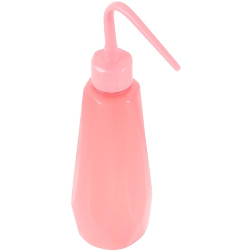 Squeeze Watering Bottle Pink with Bent Spout Plastic 480ml
