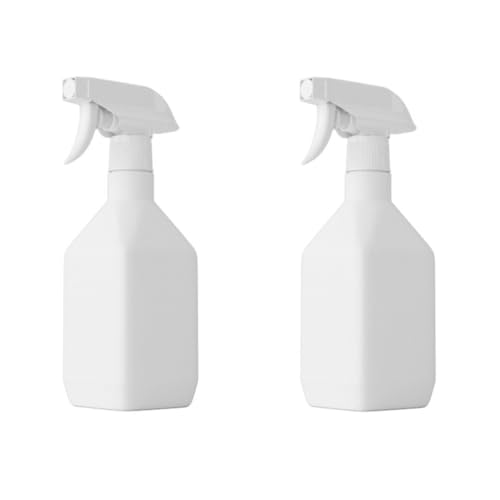 Empty Plastic Spray Bottles: 2Pieces 10.5oz Square Spray Bottle Travel Cosmetic Containers - Plastic Watering Can Plant Watering Pot Liquid Spray Bottle Button Sprinklers