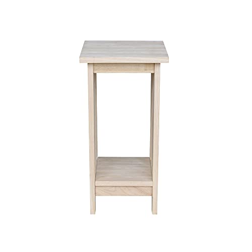 Solid Wood Mission Plant Stand, Unfinished - view 5