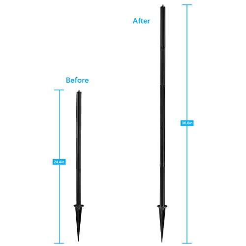 Spike Pole Mount Ground Stake Extension Tube - view 3
