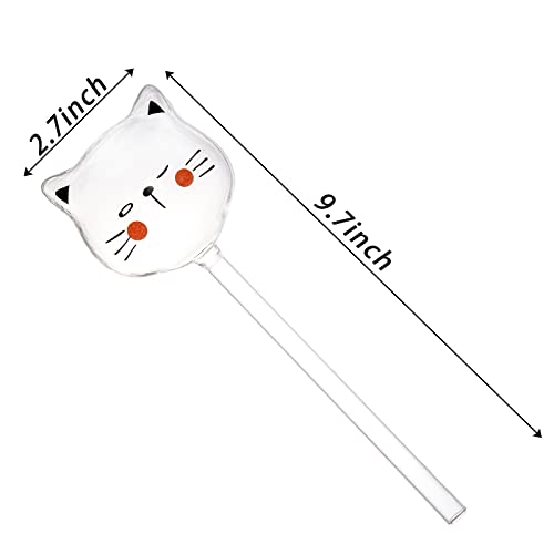 6 Pieces Self Watering Bulb, Glass Plant Watering Globes, Hand Blown Cat Shape Automatic Watering Spike Device for Indoor and Outdoor Plants - view 2