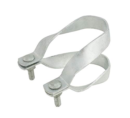 Cross-Connector (Purlin Bracket) for Greenhouse - Galvanized Steel (12 Pack w/Bolts) (1 5/8" x 1 5/8") - view 2