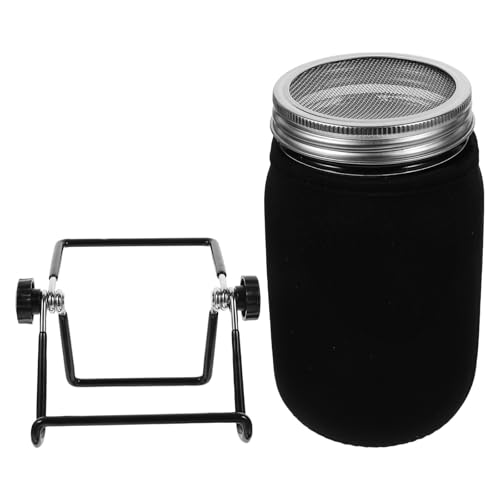 Stainless Steel Mason Jar Sprouting Kit and Shading Cover with Stand