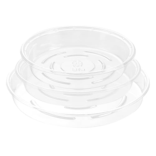 Plant Saucer 40 Pack Plant Trays for Pots 8 Inch Plastic Plant Saucers for Outdoors and Indoors Clear Drip Trays for Potted Plants Flower Pot Plates to Catch Water Plant Drainage Dishes No Holes - view 8