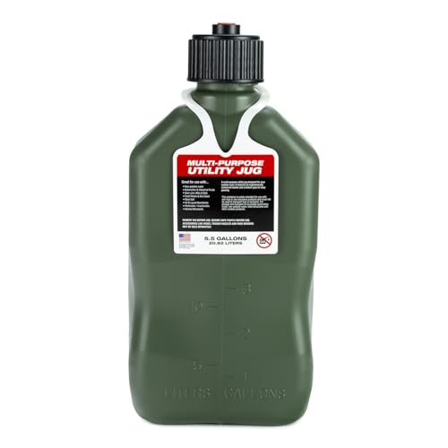 3842-CA, 5.5-Gallon Square Motorsport Jug Camo (4 Pack) w/ 14" Deluxe Hose (4 Pack) Close-Trimmed Cap and Neck for Tight Seal - view 4