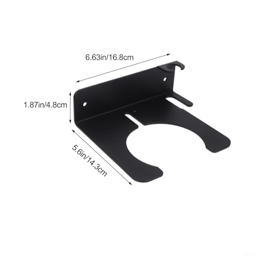 Metal Sprayer Stand Wall Mounted Tool Rack Garden HOSEs Holder Shed Storage Organizer Spray Bottle Bracket Outdoor Equipment Hanger Garage Tool Shelf Pump Sprayer Support Black(2pcs) - view 2
