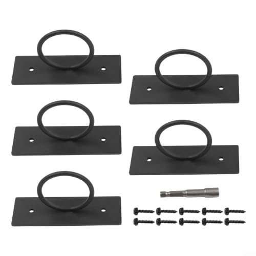 5 Pack 2 Inch Rope Support Holder Drop Ring Brackets for Garden Fence - view 2