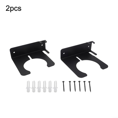 Metal Sprayer Stand Wall Mounted Tool Rack Garden HOSEs Holder Shed Storage Organizer Spray Bottle Bracket Outdoor Equipment Hanger Garage Tool Shelf Pump Sprayer Support Black(2pcs) - view 6