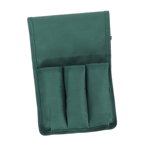Green Oxford Garden Tool Pouch, Sturdy Seat Side Bag