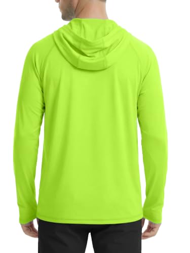 Men's UPF 50+ Hoodie Shirts Sun Protection Long Sleeve Rash Guard - view 2