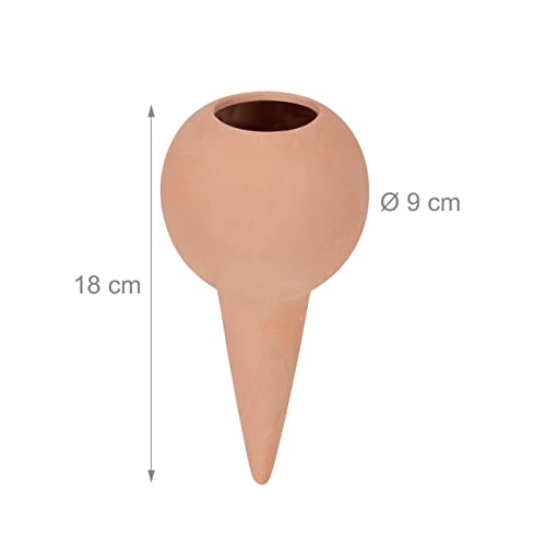 Clay Watering Spikes, Set of 4, Stakes for 1.5 L Plastic Bottles - view 4