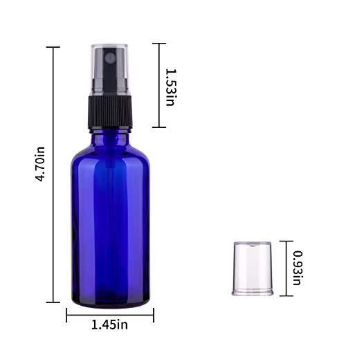 2oz Glass Spray Bottles For Essential Oils, Blue, 3 Pack - view 7