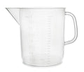 Plastic Pitcher, 2000mL (2L) - Short Form, Euro Design - Molded Graduations - Chemical Resistant & Autoclavable Polypropylene - Measuring Jug