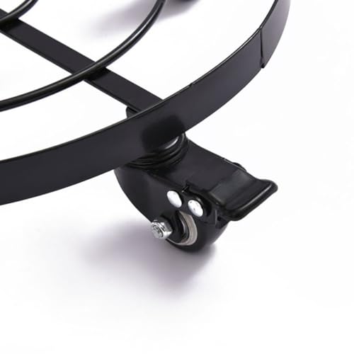 Iron Plant Pot Holder Tray Rolling Stand with Wheels for Planters - view 4