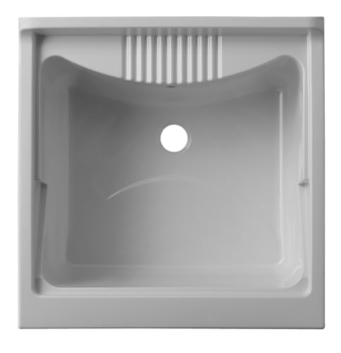 PP Resin Basin Basin Tray Moisture Resistant Resistant to Acids of Common Use Drain Kit Included for Indoor and Outdoor Use L60X - view 2