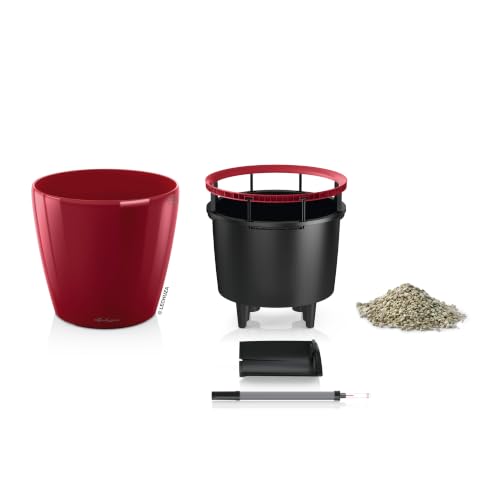 16027 Classico LS 21 Self-Watering Planter, Scarlet Red High Gloss - view 2