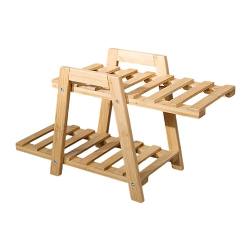 Plant Display Rack Bamboo
