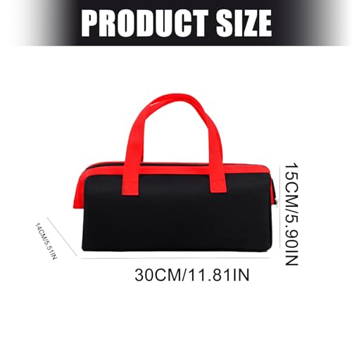 Compact Storage Carrier for Tools, Wide Access, Thickened 600D, Ample Space, Dimensions 12 by 5.7 Inches Zipper Bag - view 3