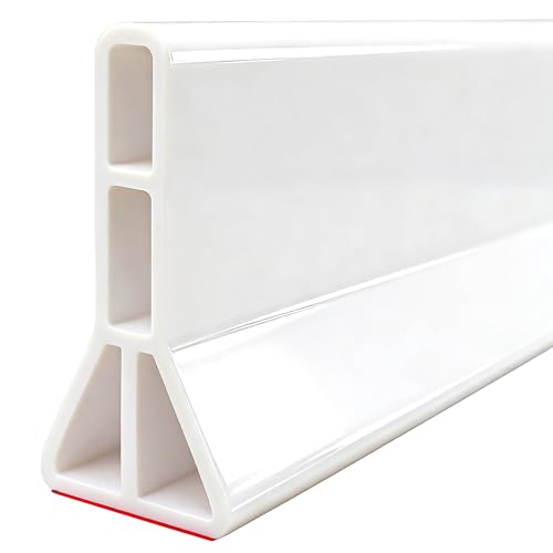 3" High Collapsible Shower Threshold Water Dam 39in Shower Water Splash Guard Shower Barrier Water Stopper To Keep Water In Shower Dry And Wet Bathroom