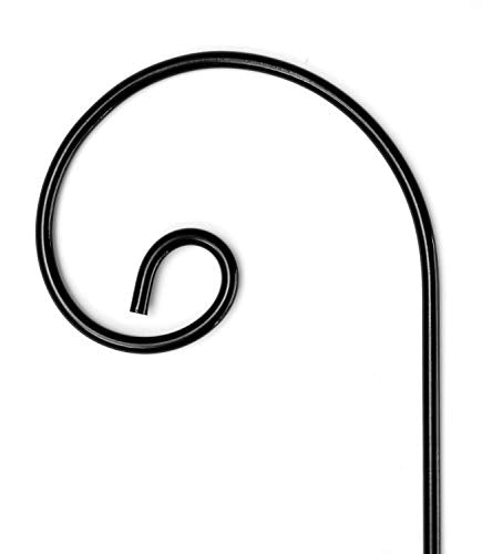 Ashman Shepherd Hook Curled (6 Pack), 35 Inch Tall 1/4 Inch Thick, Made of Premium Metal for Hanging Bird Feeders, Mason Jars, PlantHangers, Flower Basket, Christmas Lights, Lanterns, and Weddings - view 7