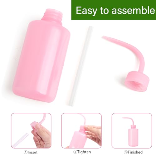 2Pcs Small Squeeze Watering Can for Indoor Plants 250 ML Pink - view 5