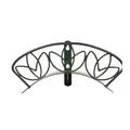 Heavy Duty Wall-Mounted Hose Hanger - Flower Design, Green