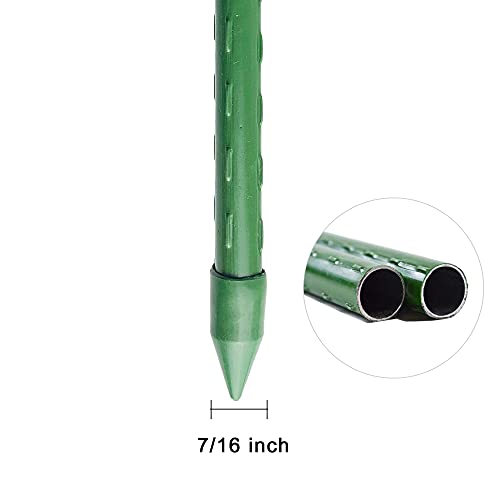 Garden Stakes 48 inch 4ft Sturdy Tomato Stakes, Plant Stakes for Outdoor Plants, Metal Plant Support Sticks for Gardening, Pack of 30 - view 3