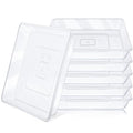 6 Inch Square Plant Saucer, 6 PCS Plastic Tray for Pot-Fits Planters Up to 5″ Bottom Diameter, Durable Thick Flower Pot Plant Drip No Holes for Indoor Outdoor Planter(Clear)