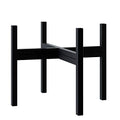 Mid Century Plant Stand Indoor Outdoor(Plant Pot Not Included), Holds Planters with a Maximum Width of 14 Inch, Metal Planter Stand, Potted Plant Holder, Black - Width Not Adjustable