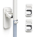 3 Pack Broom Hanger Wall Mount, No-Drill Mop Holder Cleaning Organizer